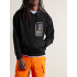 Hoodie for men YAPPI black with fleece