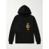 Hoodie for men YAPPI black with fleece