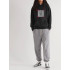 Hoodie for men YAPPI black with fleece