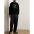 Hoodie for men YAPPI black with fleece