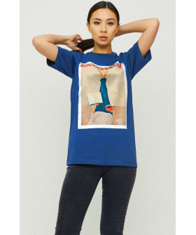 Boyfriend T-shirt / air print /