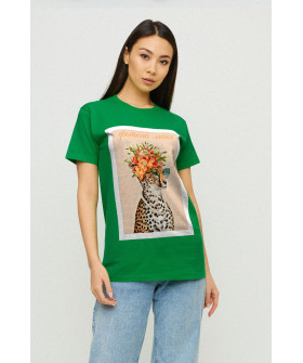 Boyfriend T-shirt / air print /