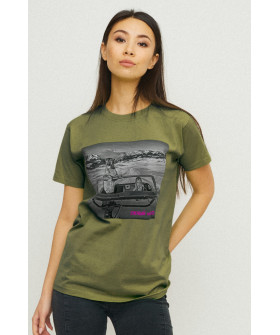 Boyfriend T-shirt / air print /