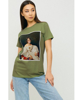 Boyfriend T-shirt / air print /