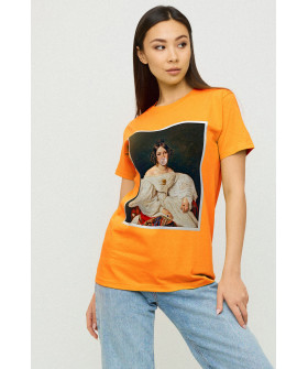 Boyfriend T-shirt / air print /