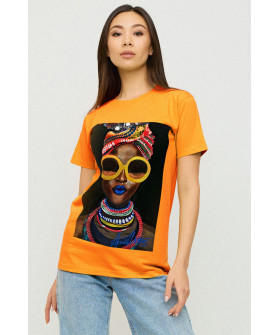 Boyfriend T-shirt / air print /
