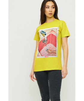 Boyfriend T-shirt / air print /