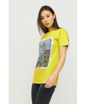 Boyfriend T-shirt / air print /