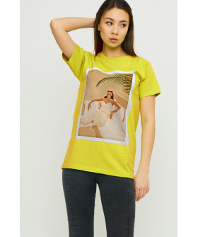 Boyfriend T-shirt / air print /