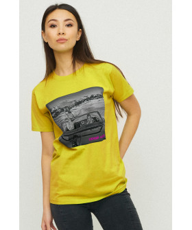 Boyfriend T-shirt / air print /