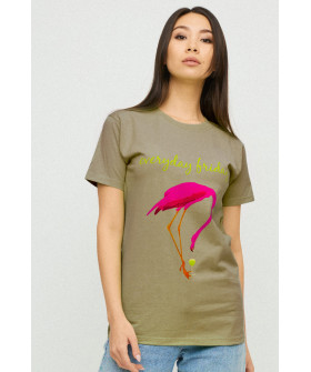 Boyfriend T-shirt / air print /
