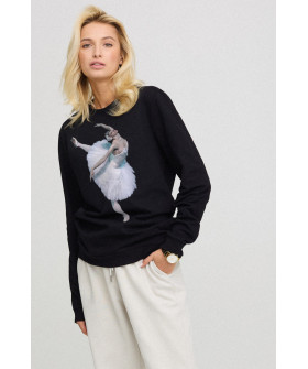 Свитшот женский oversize /no flis/ 