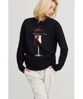 Свитшот женский oversize /no flis/ 
