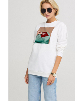 Світшот жіночий oversize  /no flis/ 