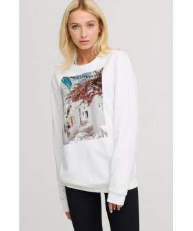 Свитшот женский oversize /no flis/ 