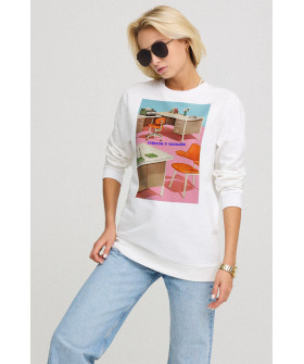 Свитшот женский oversize /no flis/ 