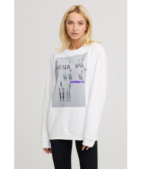 Свитшот женский oversize /no flis/ 