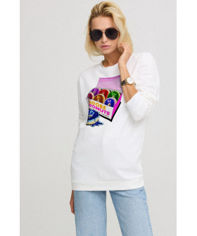 Свитшот женский oversize /no flis/ 