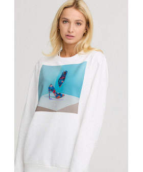 Свитшот женский oversize /no flis/ 