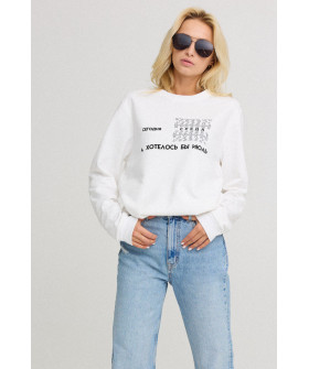 Свитшот женский oversize /no flis/ 