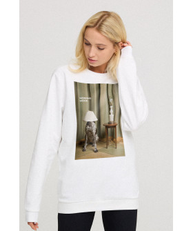 Свитшот женский oversize /no flis/ 