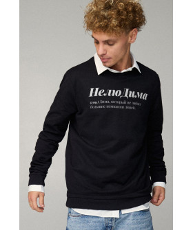 Світшот чоловічий OVERSIZE /no flis/