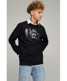 Світшот чоловічий OVERSIZE /no flis/