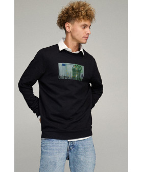 Світшот чоловічий OVERSIZE /no flis/