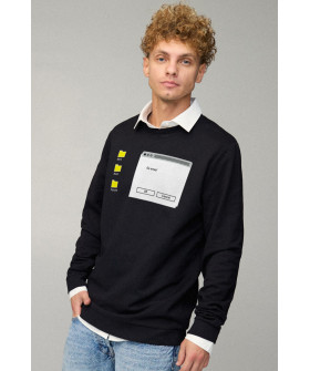 Sweatshirt men's OVERSIZE /no flis/