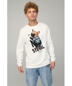 Men's sweatshirt BASIC /no flis/