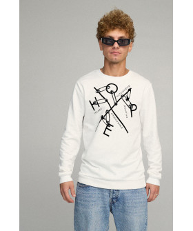 Men's sweatshirt BASIC /no flis/