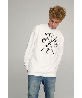 Світшот чоловічий OVERSIZE /no flis/