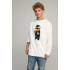 Sweatshirt men's OVERSIZE /no flis/