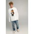 Sweatshirt men's OVERSIZE /no flis/
