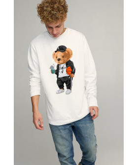 Sweatshirt men's OVERSIZE /no flis/