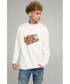 Sweatshirt men's OVERSIZE /no flis/