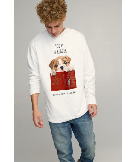 Світшот чоловічий OVERSIZE /no flis/