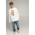 Sweatshirt men's OVERSIZE /no flis/