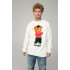 Sweatshirt men's OVERSIZE /no flis/