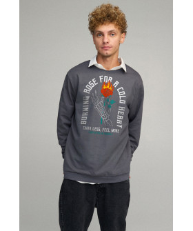 Світшот чоловічий OVERSIZE /no flis/
