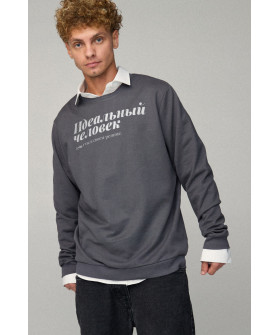 Світшот чоловічий OVERSIZE /no flis/