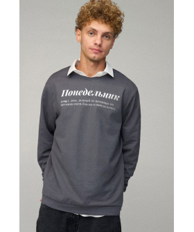 Свитшот мужской OVERSIZE /no flis/