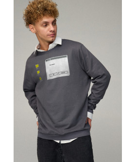 Свитшот мужской OVERSIZE /no flis/