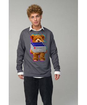 Світшот чоловічий OVERSIZE /no flis/