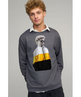Світшот чоловічий OVERSIZE /no flis/