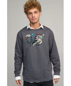 Світшот чоловічий OVERSIZE /no flis/