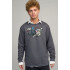 Світшот чоловічий OVERSIZE /no flis/