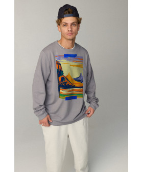 Свитшот мужской OVERSIZE /no flis/
