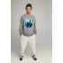 Sweatshirt men's OVERSIZE /no flis/