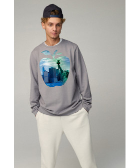 Sweatshirt men's OVERSIZE /no flis/